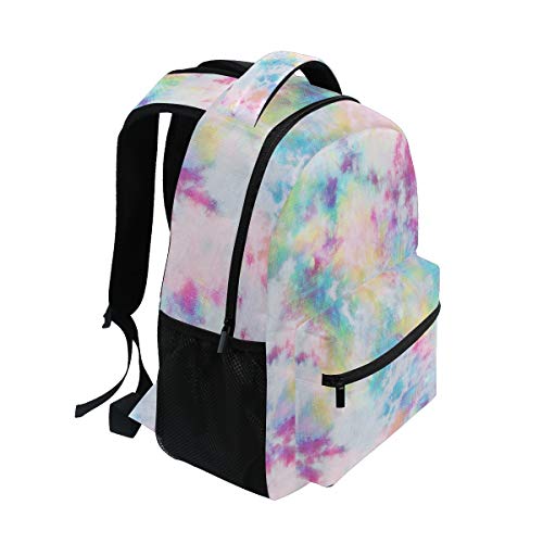 Grand sac à dos voyage et école rose tie-dye pour ordinateur portable, style moderne et urbain - 2