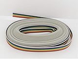 Pc Accessories - Connectors Pro 8P 15 Feet IDC Rainbow Color Flat Ribbon Cable for 2.54mm 0.1' Spacing Connectors (8P-15FT)