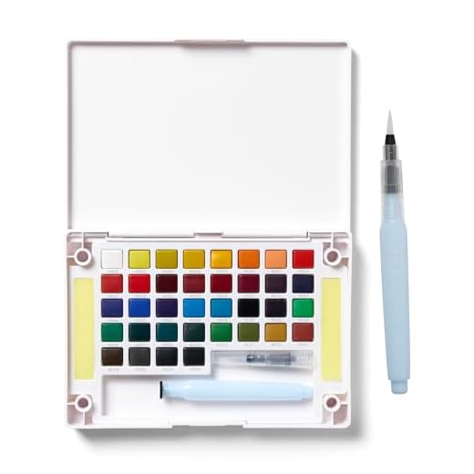 Sakura Juego de acuarelas Koi, caja de 36 colores, set para bocetos