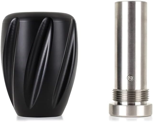 Mishimoto Weighted Steel Core Shift Knob, Twist, Black (Delrin)