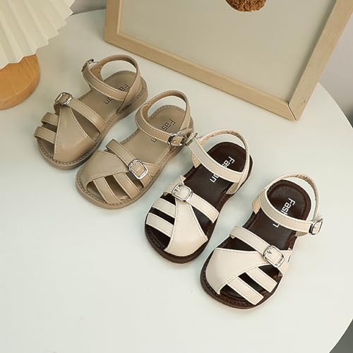 Girls Toddler Big Kids Summer Casual Roman Hollow Out Baotou Sandals Kids Walking Shoes3