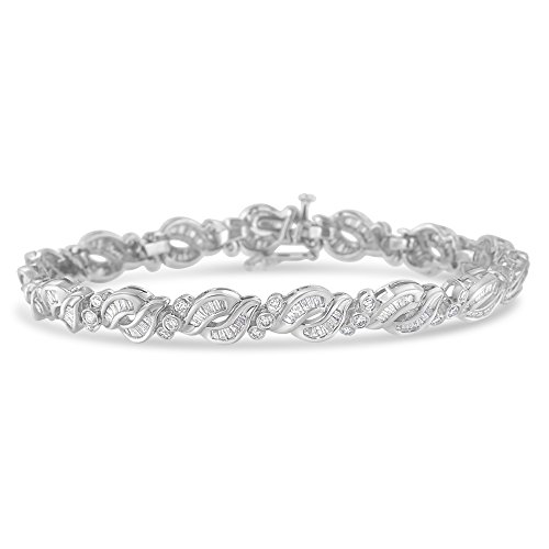 Original Classics 14k White Gold Diamond Twisted Tennis Bracelet (2.5 cttw, H-I Color, I1-I2 Clarity)