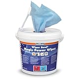 ZVG Wiper Bowl Magic Power Wipes feuchte Reinigungstücher mit der Extra-Kraft gegen hartnäckige Schmierereien im Spendereimer mit 72 Abrisstüchern (1x 72 Tücher)