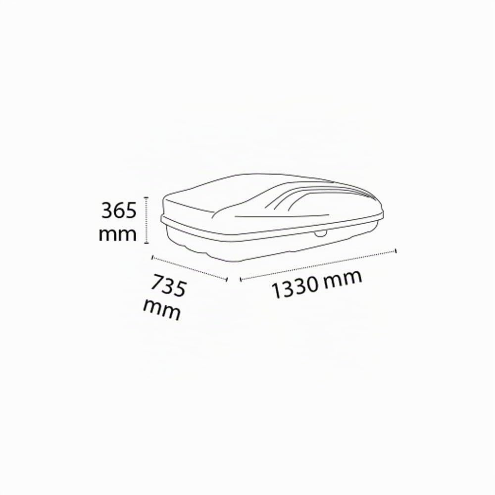 Box Auto Portatutto - Baule Da Tetto G3 Absolute 320 capacità 240 litri - 22.310