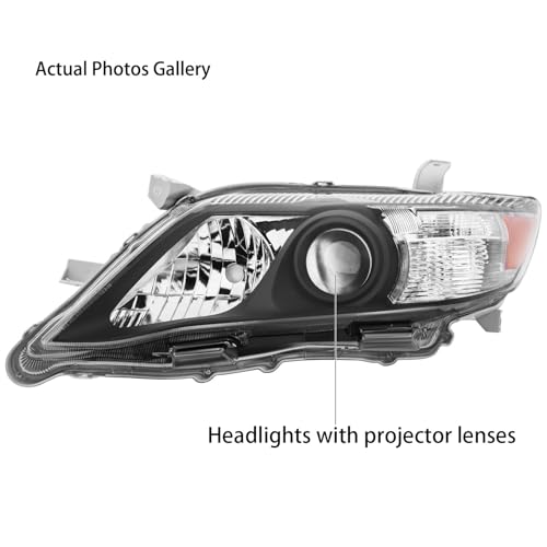 Pair Headlights Reflector For 2010-2011 Toyota Camry Sedan Black Clear Set by Aresparts - Used condition - Image 7