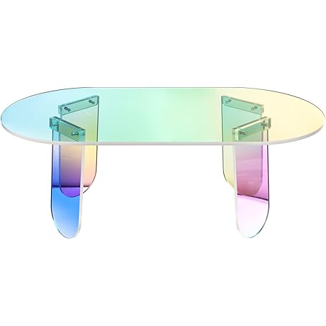 KSacry Acrylic Coffee Table: A Symphony of Colors and Style