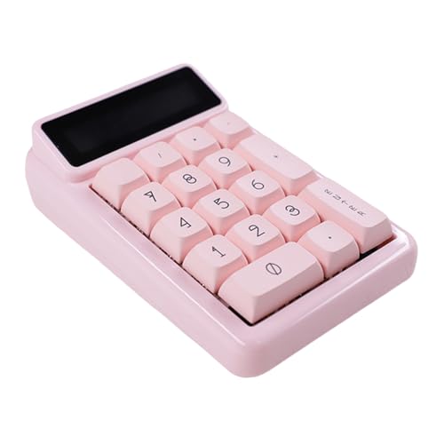 HEYZAKKA KM17 Mechanical Numeric Keypad 17Keys Numpad Keyboard Calculator Efficient Data Entry Hot Swappable for Computers