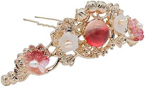 Amazon 古代の髪の冠の少女の古風の髪飾りは すべての銅の頭の冠のかんざしを飾ります バレッタ クリップ 通販