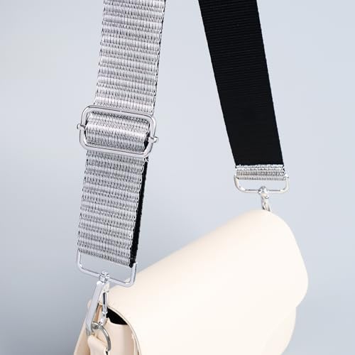Image of chushui Silver Hardware Purse Strap,Replacement Crossbody Adjustable Shoulder Strap for Handbag Bag