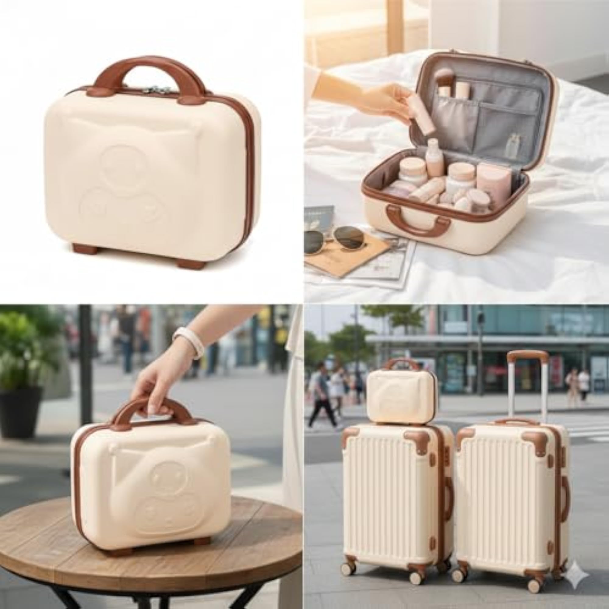 Kids Hardside Ride-on Suitcase with Duck Design