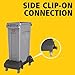 Rubbermaid Commercial Products Slim Jim Container Trash Can Trolley/Dolly with Wheels, Black, Resin, Easy Transport/Maneuverability of 16/23 Gallon Slim Jim Containers/Recycling