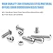 DYWISHKEY 195 Pieces M5 x 6mm/8mm/10mm /12mm/16mm/20mm/25mm/30mm Stainless Steel 304 Hex Button Head Cap Bolts and Nuts Kit