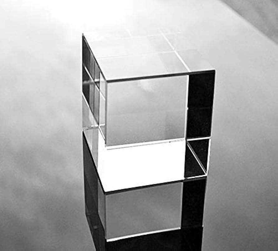 K-POP・アジア 3D GLASS Amazon.com: Amlong Crystal K9 Optical Glass Prism Cube, 60mm