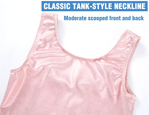 Image of TENVDA Girl's One Piece Swimsuit Sparkle Sleeveless One-Piece Bathing Suits Swimwear for Kids 2-12 Years Old