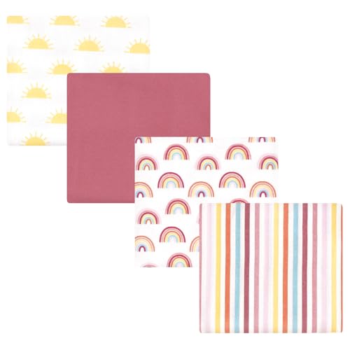 Image of Luvable Friends Little Treasure Flannel Receiving Blankets 4pk