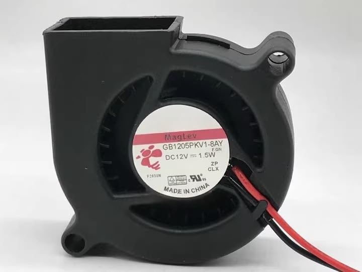 12V 1.5W Turbo Blower Fan GB1205PKV1-8AY - Compact Cooling Solution for Electronics and DIY Projects