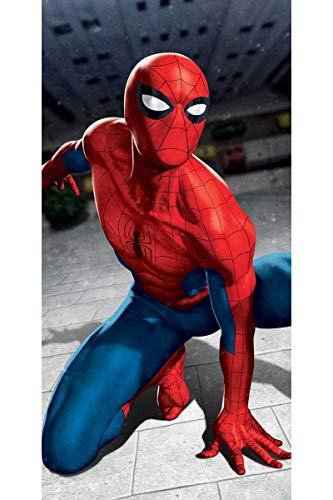 Jerry Fabrics Serviette de Bain Spider-Man Blue 03" - 140x70 cm Cover