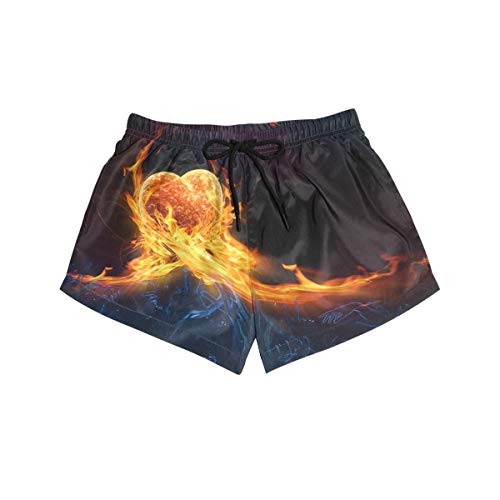 DEZIRO Heart Fire Flame Surf Breeze - Bañador para mujer 1 S