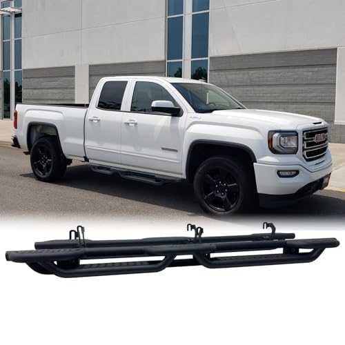 Estribos laterales cab-length para Chevy Silverado 07-18 miniatura 1