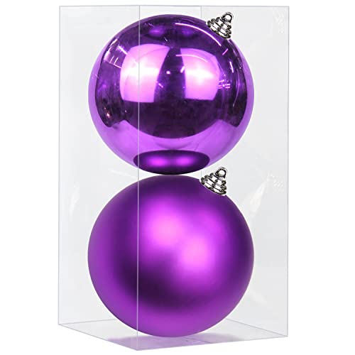 Ø 15CM Weihnachtskugeln Kunststoff 2 Stücke Große Christbaumkugeln...