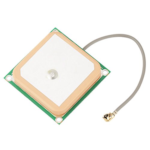 28dB High Gain GPS Active Antenna Ceramic Patch Internal 25x25x8mm Connector, Built Two Stage Low Noise Amplifier Filter Design for GPS Satellite Reception
