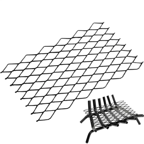 Wood Stove Grate, Heavy Duty Fireplace Grates, Steel Fireplace Grills, Sturdy Log Holder, Fire Grates, Fireplace Retainer Mesh, Outdoor Fire Grates, Fireplace Grate Holder, Log Retainer for Fireplaces