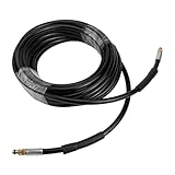 Hochdruckleistung: Hält maximalen Nenndruck von 180 bar (180 bar) stand und hält Temperaturen bis zu 60 °C stand. Mit einer Berstdruckkapazität von 540 bar liefert dieser robuste Schlauch einen gleichmäßigen Wasserfluss für effektive Reinigungsaufgaben rund um Ihren Garten, Terrasse oder Fahrzeug.