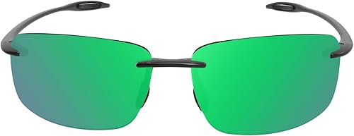 Miniatura 3 de JULI Gafas de sol deportivas para hombres y mujeres, marco Tr90 sin bordes para correr, pesca, golf, surf, conducción MJ8009
