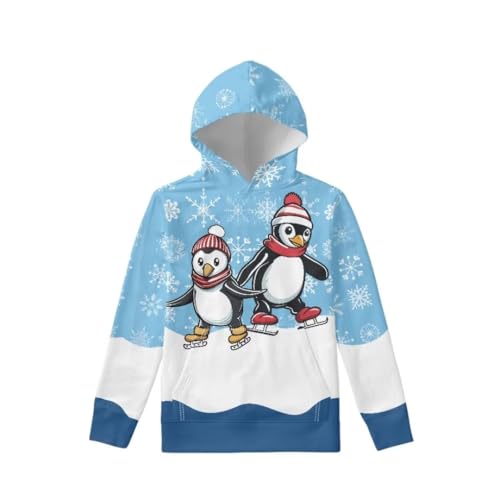 Boys/Girls Hoodies with Pockets Long Sleeve Pullover Sweatshirt Fall Loose Hooded Jacket Tops for Kid 6-16