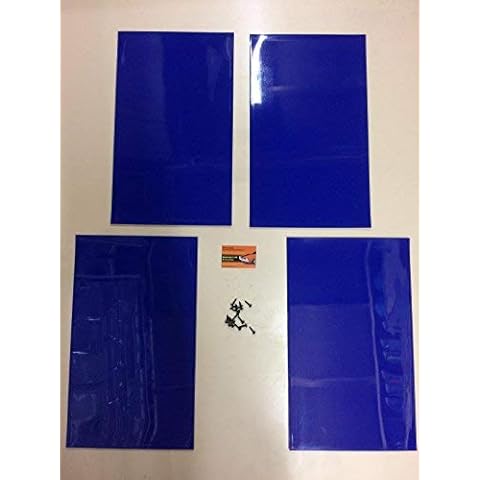 Motorsportandaccessories RALLY MUDFLAPS BLUE 500mm x 300mm 3MM PVC - MSA RALLY MUDFLAPS Cover