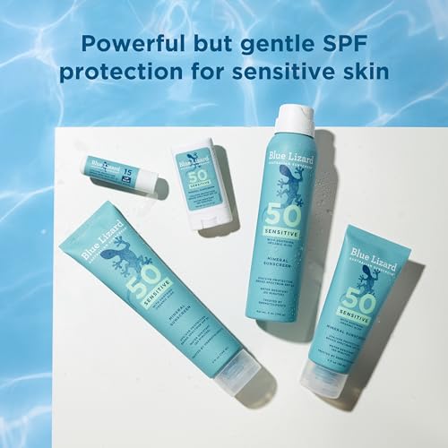 Blue Lizard Sensitive Mineral SPF 50 Spray, Dermatologist-Recommended Brand, Broad-Spectrum UVA/UVB Protection, Water-Resistant, Zinc Oxide Formula, 5 oz - image 9