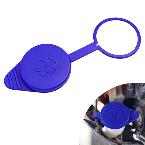 Lxsloet Windshield Washer Fluid Reservoir Cap Windshield Wiper Covers Wiper Reservoir Tank Cap Washer Fluid Reservoir Bottle Cap for Ford Focus 2012-2018 Replaces OEM# KT1Z17632A CP9Z-17A605-A