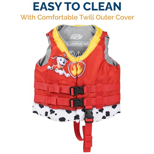 SwimWays Nickelodeon Paw Patrol Learn-to-Swim USCG Approved Kids Life Jacket, Skye