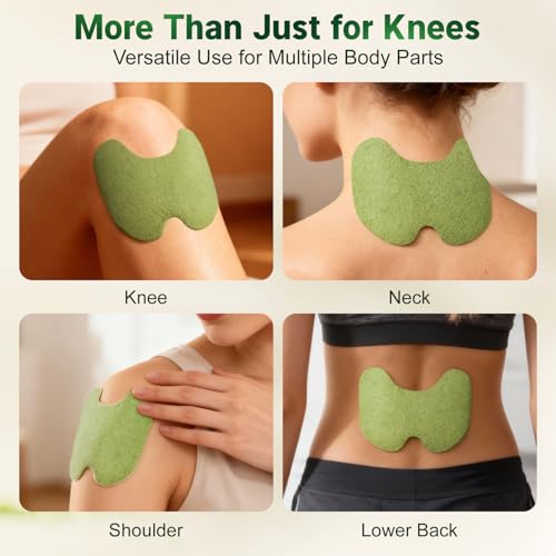 TimOye Knee Pain Relief Patches,45Pcs Wormwood Knee Patches for Pain Relief Herbal Knee Heat Pads for Arthritis Joint & Muscle Soreness Fast Acting Herbal - Image 4
