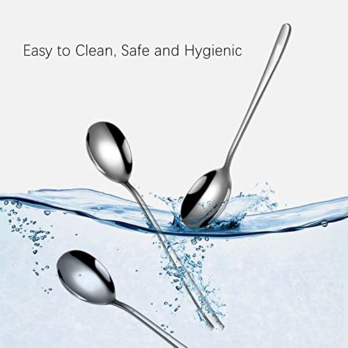 15 Pcs Silver Demitasse Espresso Spoons Stainless Steel Mini Coffee Spoons Mini Teaspoons Sugar Spoons Ice Cream Scoop,4.3 Inches #TOP4
