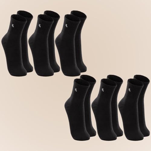 Kit 6 Pares De Meias Esportiva Lupo Cano Médio Algodão 3245 Original