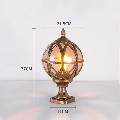 Poteau de lampe métallique E27 étanche contre la rouille extérieure - 7