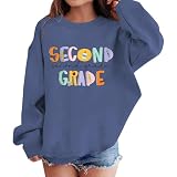 Felpa oversize per ragazze per il ritorno a scuola felpe preppy felpe con cappuccio maglione con cappuccio tasca a marsupio pullover a maniche lunghe casual activewear felpa con cappuccio in micropile