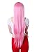 HDE Women's Wig Long Straight Hair Wig (32 Inches Total Length) with Included Wig Cap Synthetic Halloween Cosplay LARP Costume Accessory (Bright Pink)