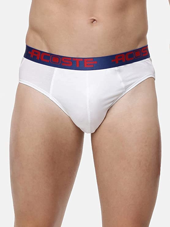 Image of RAMRAJ COTTON Men Pack Of 4 Solid Cotton Briefs | Soft Stretch Outer Elastic Waistband | Comfortable Daily Innerwear