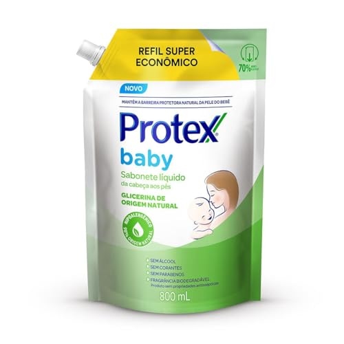Sabonete Líquido Para Bebês Protex Baby Glicerina Natural 800ml Sabonete Líquido Para Bebês Protex Baby Glicerina Natural 800ml