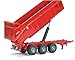 Siku 1844, Massey Ferguson Tractor with Trailer, 1:87, Metal/Plastic, Red, Tiltable Trailer