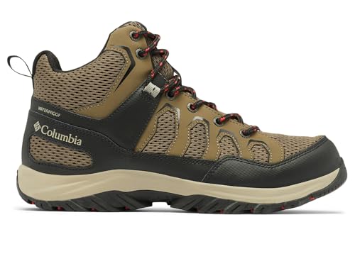 Image of Columbia Mens Granite Trail Mid Waterproof, Mud /Black, 8.5
