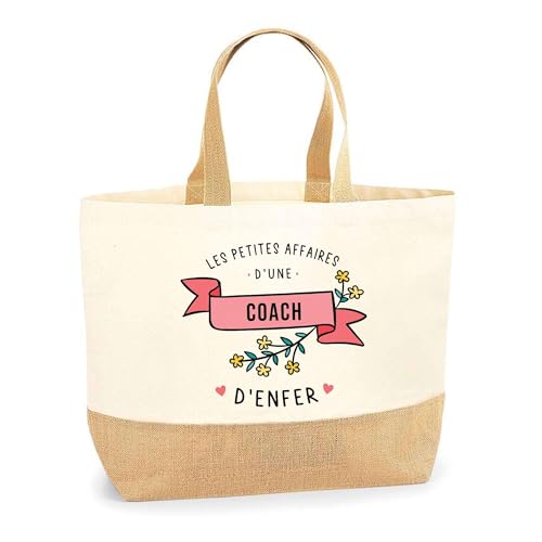 Sac cabas pour coach d'enfer en jute pour stopper les sacs fragiles