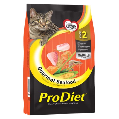Image of ProDiet Dry Cat Food Gourmet Seafood for Adult, (1+Years) 500g Pack
