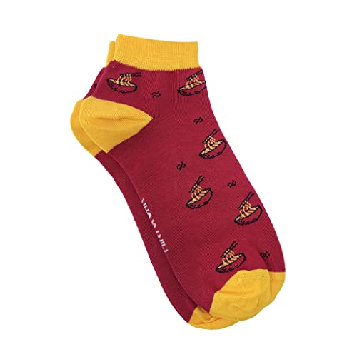 Image of Mint & Oak Men Ankle Socks, Printed Funky Socks, Cotton Unisex Ankle Length Sock, Odour Free Socks - Pack of 1