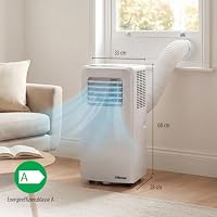 Tristar Mobiles Klimagerät - 9.000 BTU - 3-in-1 - Entfeuchtet, Kühlt, Ventiliert - Bis zu 34 m² - Fensterkit inklusive - AC-5530 – Ansicht 3