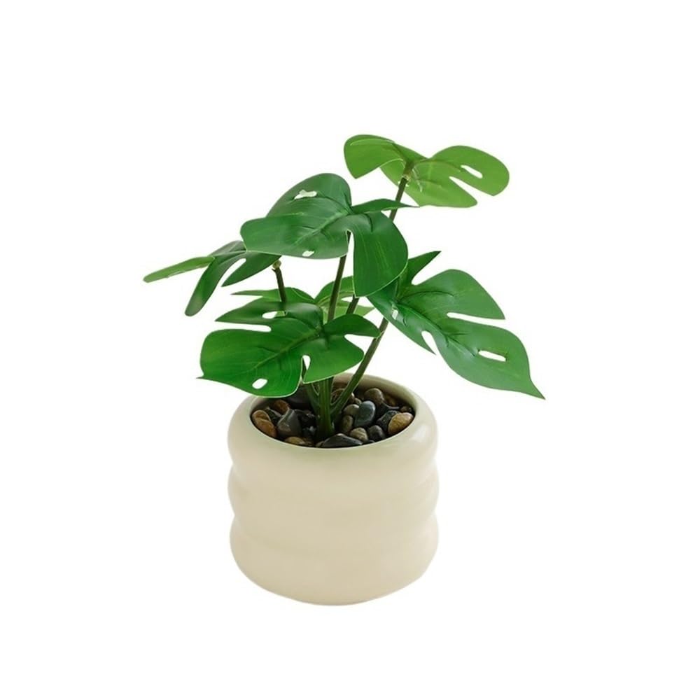 Kx9Lb8d Faux floor plant Indoor Desktop Simulation Greenery Small Potted Plants Artificial Living Room Coffee Table Fake Flower Arrangement