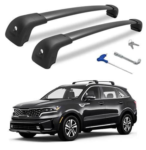 HmmtyRack 300LBS Roof Rack Cross Bars 300lb Compatible with Kia Sorento and Sorento Hybrid 2021-2026 with Flush Rails Heavy Duty Lockable Aluminum Roof Rails Crossbars Cargo Bars Carrier Luggage
