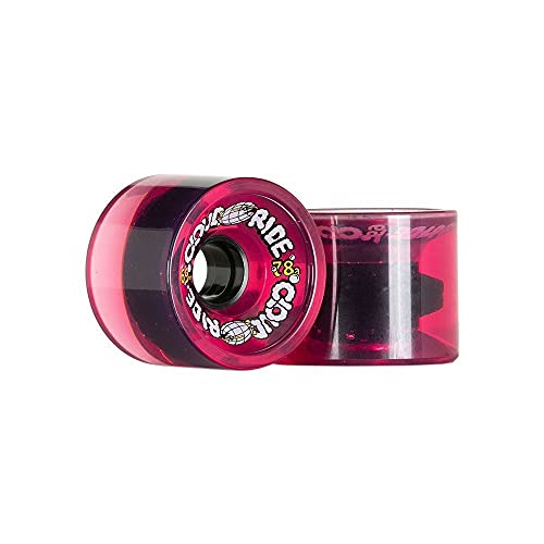 Cloud Ride! Wheels Cruiser Longboard-Räder, 69 mm, 78 A, transparentes Rosa